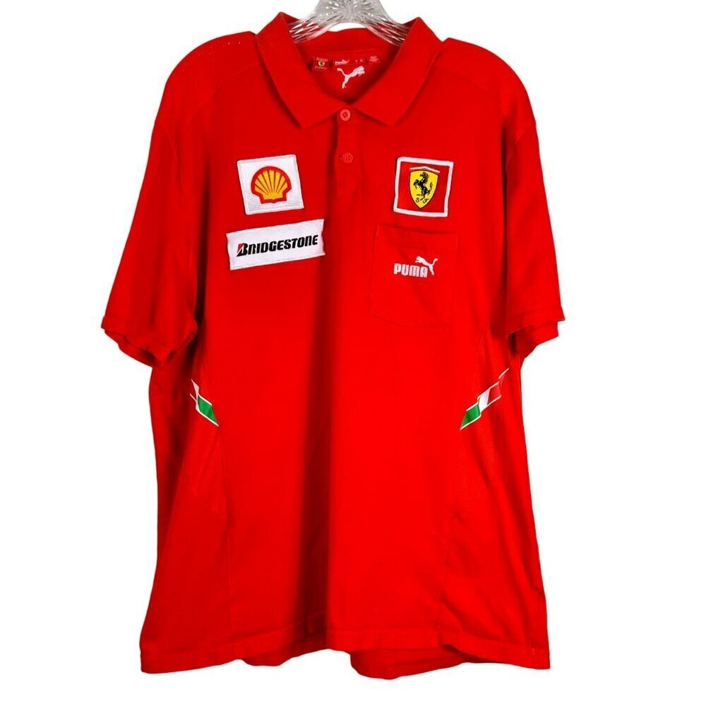 Puma Official Supplier Scuderia Ferrari Collection Red Shirt Size XXL‎